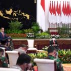 Rapat Pimpinan Tentara Nasional Indonesia (TNI) – Kepolisian Republik Indonesia (Polri), 15 Februari 2021, di Istana Negara, Provinsi DKI Jakarta