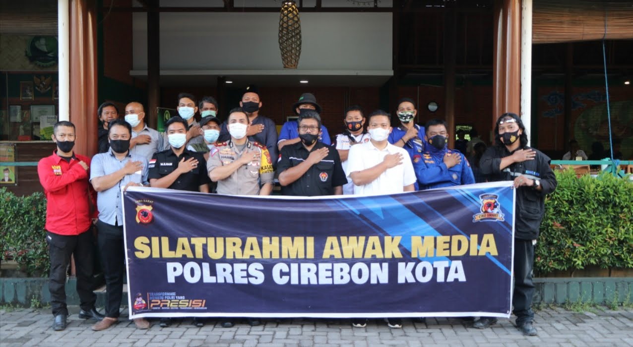 Awak media dukung Kinerja Kapolres Cirebon Kota, hadiri acara Silahturahmi Media Mitra Humas Polres Ciko