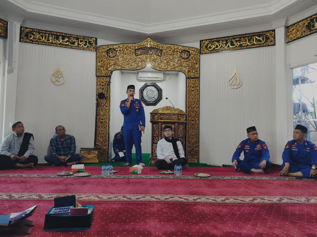 Tingkatkan Ketaqwaan kepada Allah SWT, Personel Dit Polairud Polda Sumsel Ikuti Pembinaan Rohani
