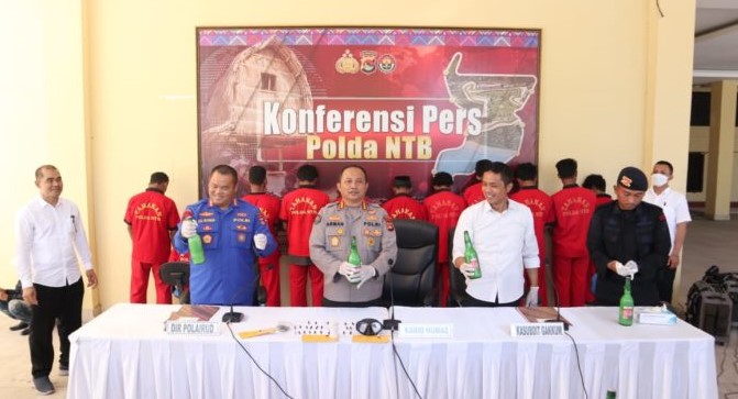 Polairud Polda NTB Tangkap 11 Terduga Pelaku Pengebom Ikan di Bima