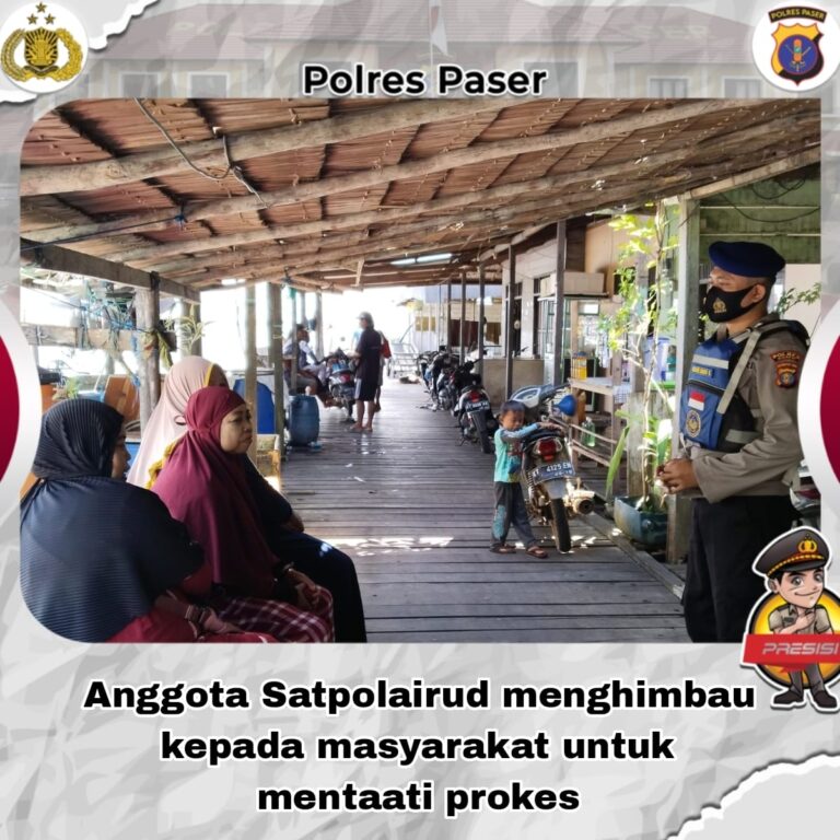 Patroli, Penjagaan dan Binmas Air, serta himbauan oleh Sat Polairud Polres Paser