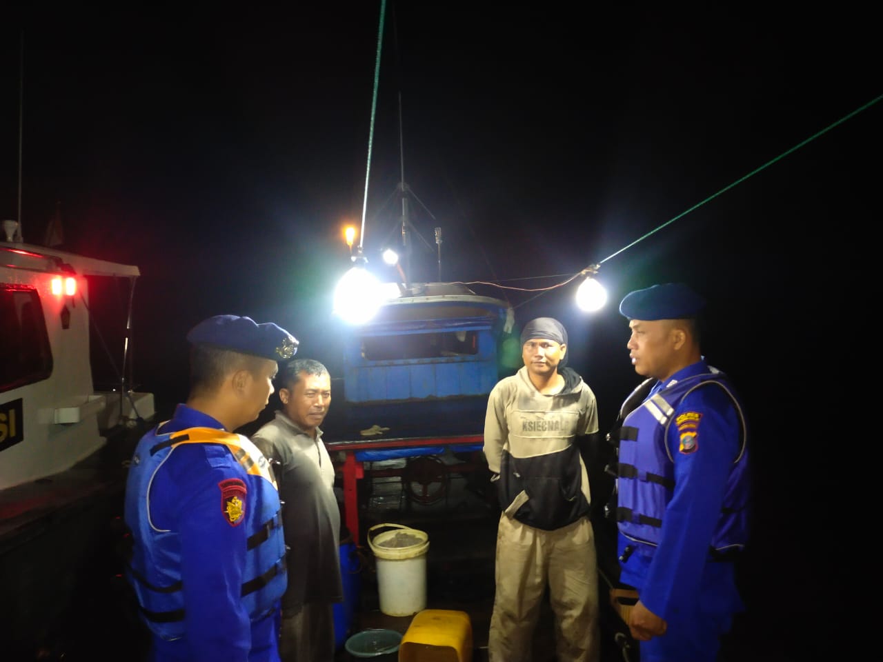 Mencegah Kapal Membawa Barang Selundupan, Sat Polairud Polres Tanjung Balai Lakukan Pengejaran dan Pemeriksaan Kapal