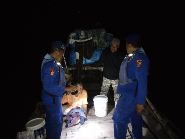Masuk Perairan Tanjung Balai, Kapal Tanpa Nama dikejar dan diperiksa Sat Polairud Polres Tanjung Balai