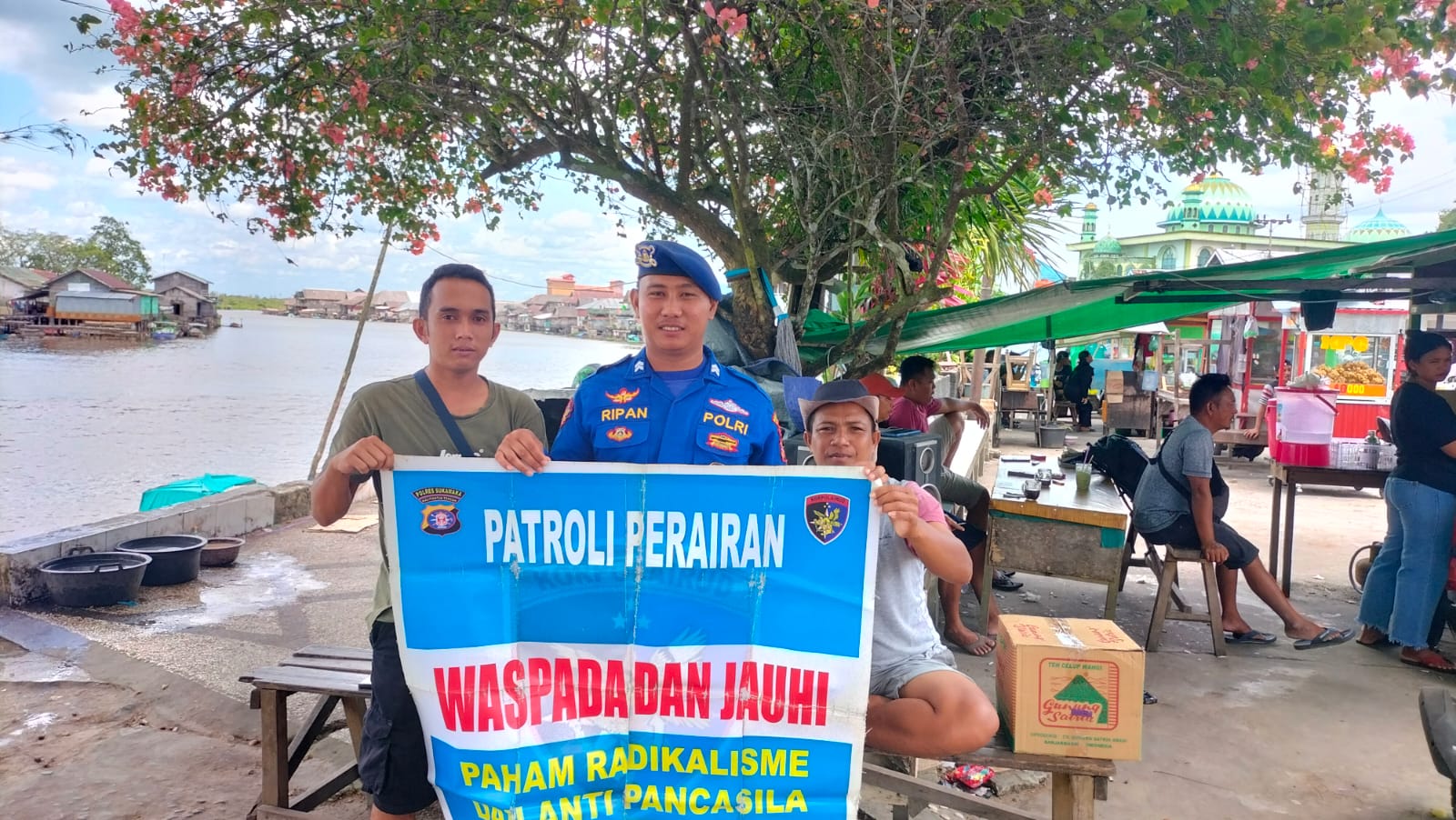 Terima Arahan Intensif Satpolairud Polres Sukamara Saat Patroli Segera Lakukan Imbauan