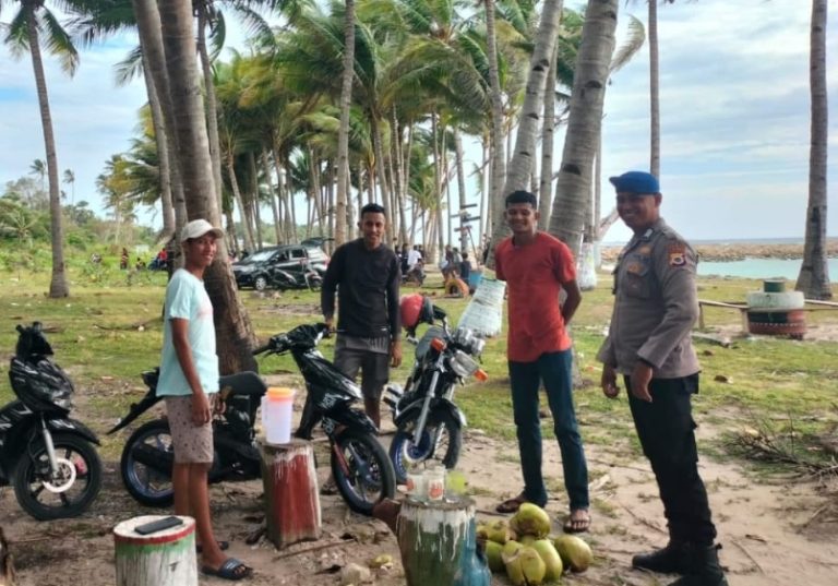 Satuan Polairud Sambang Kamtibmas Perairan, Ingatkan Warga Pelihara Situasi Kamtibmas di Lokasi Wisata