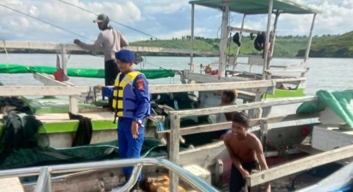 Sat Polairud Polres Bima Patroli Rutin Jaga Kondusifitas Pasca Pemilu