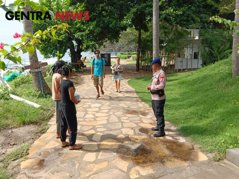 Sat Polairud Polres Karangasem Patroli Dialogis Disejumlah Obyek Wisata Pantai