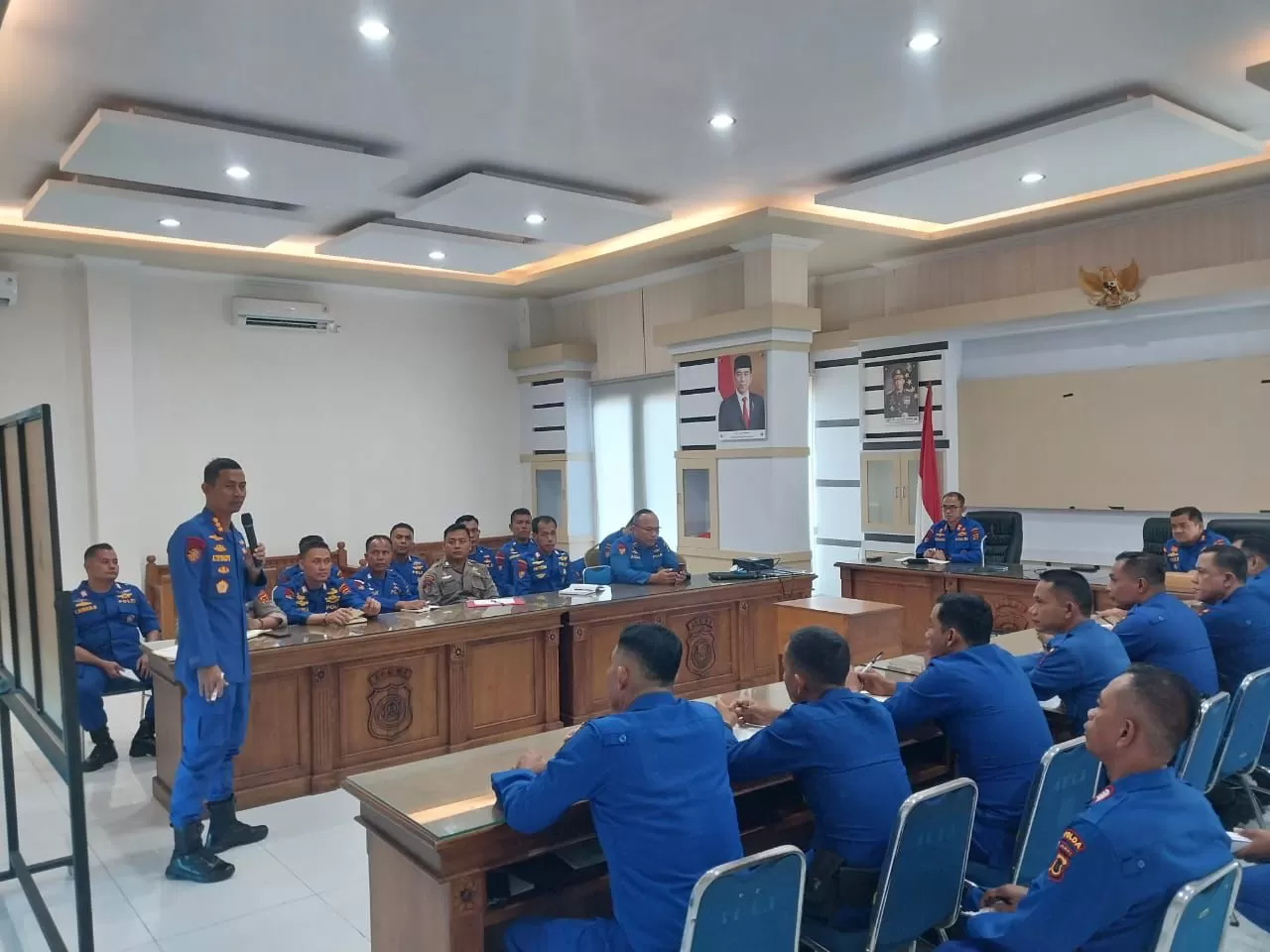 Dirpolairud Polda Jambi Berikan Pembekalan dan Motivasi Kepada Personel, Ini Tujuannya