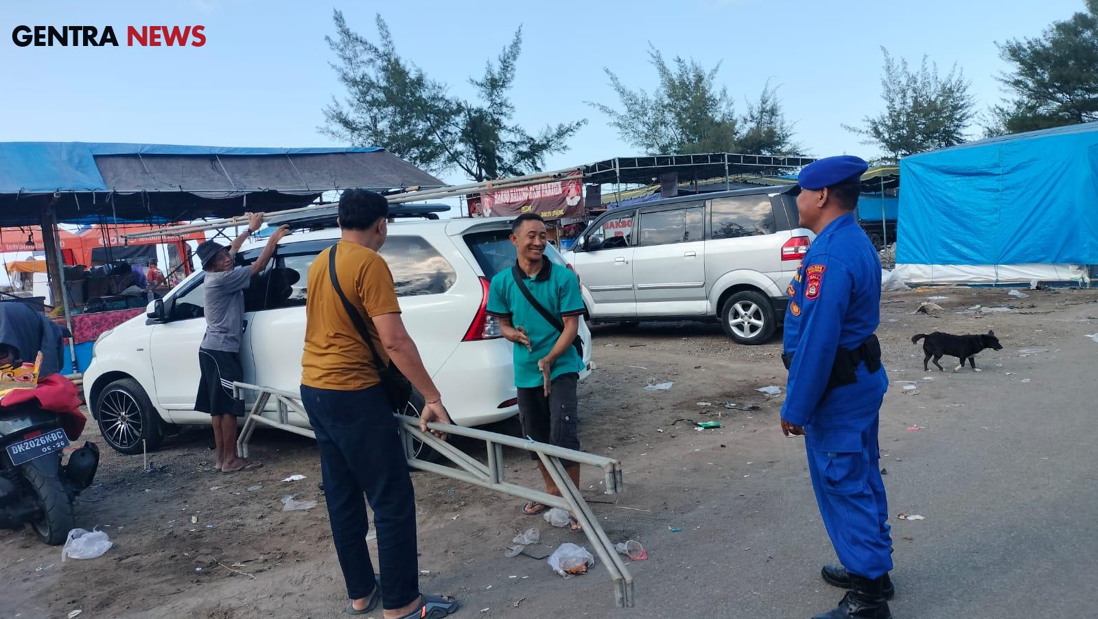 Sat Polairud Polres Gianyar Gelar Patroli Pantai, Imbau Warga Jaga Keselamatan dan Kebersihan Pantai