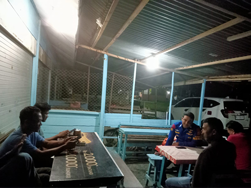SAT POLAIRUD POLRES ABDYA MELAKSANAKAN KEGIATAN PATROLI MALAM GUNA CEGAH TINDAK KEJAHATAN DI KOMPLEK PPI UJUNG SERANGGA