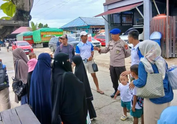Mengawal Keselamatan Wisatawan, Sat Polairud Polres Bontang Jaga Perjalanan Menuju Pulau Beras Basah
