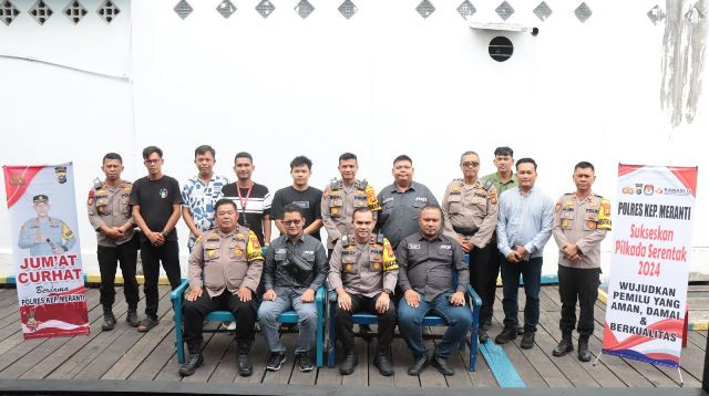 Polres Meranti Gelar Jumat Curhat di Kantor Polairud Tebing Tinggi
