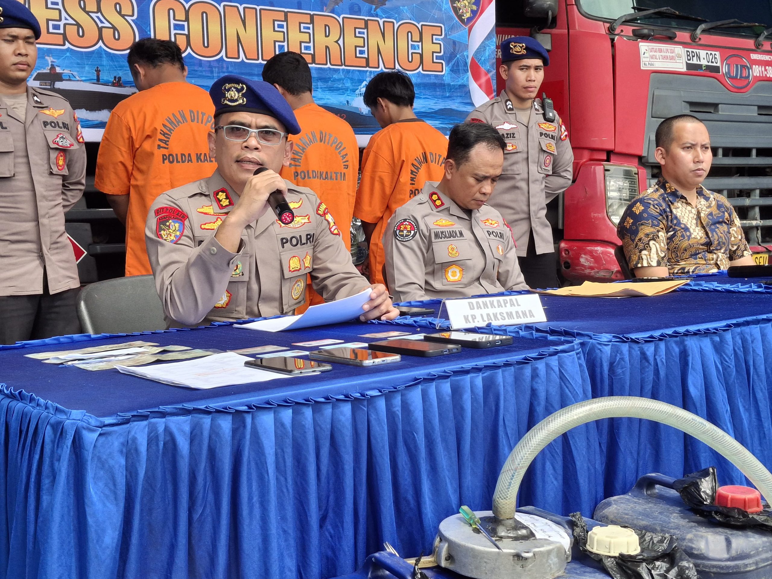 Penyalahgunaan BBM di Perairan Balikpapan Terungkap, Tiga Tersangka Ditangkap