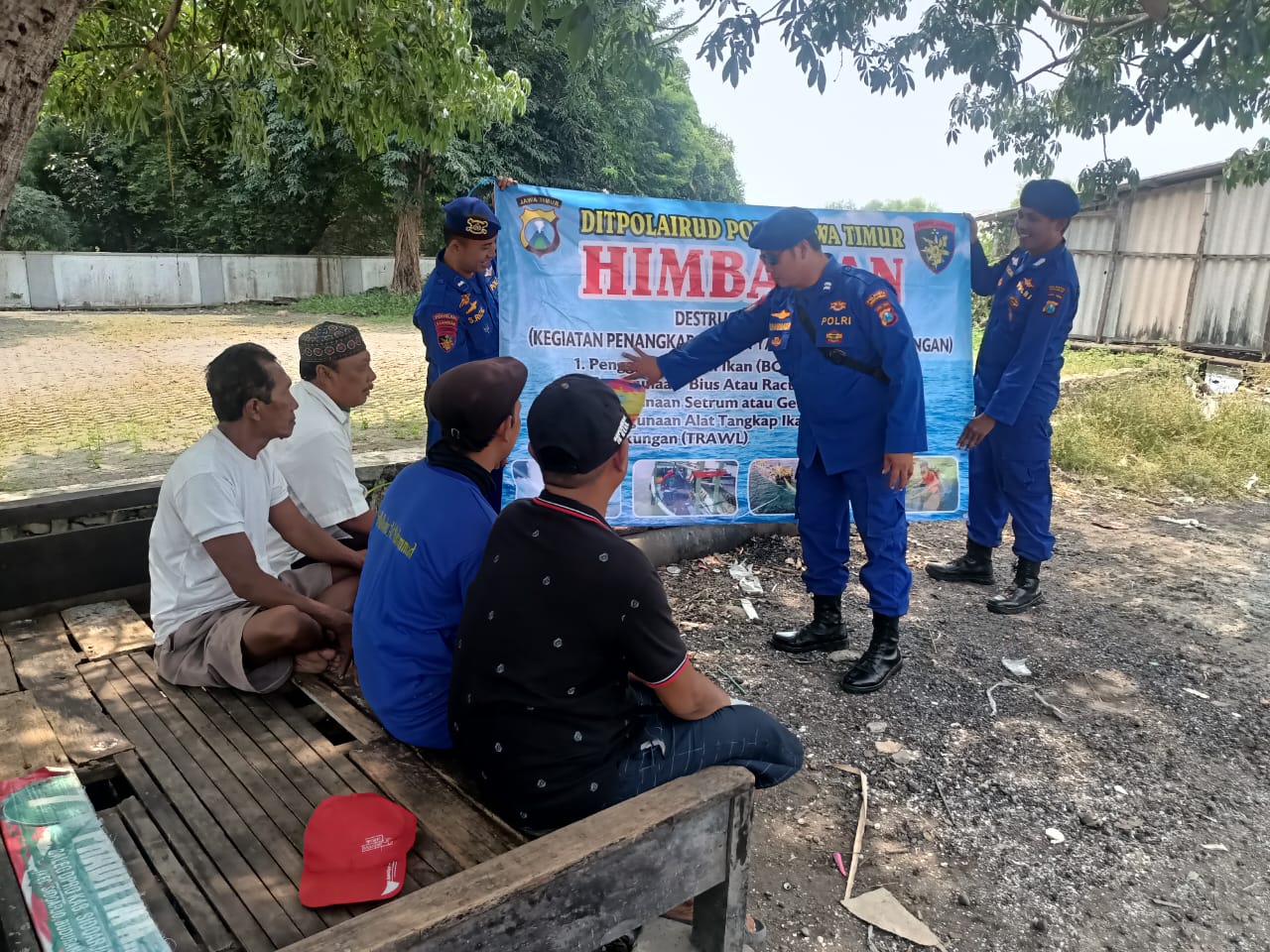 Polairud Polresta Sidoarjo Gencarkan Edukasi Bahaya Destructive Fishing di Kawasan Pesisir