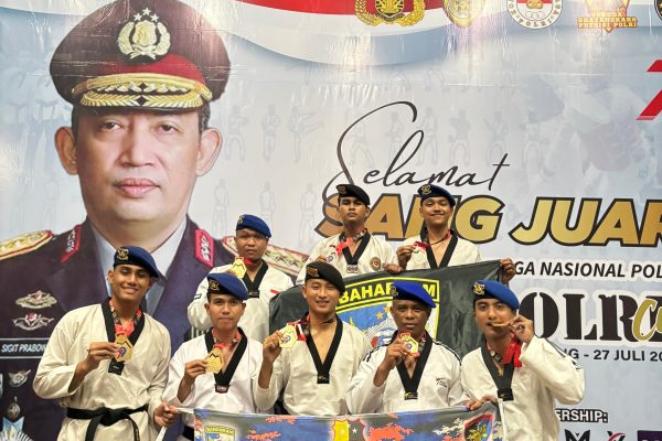 Atlet Baharkam Polri Torehkan Prestasi Gemilang di Kejuaraan Taekwondo Kapolri Cup 6 Tahun 2025