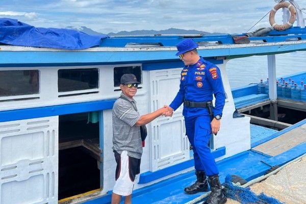 Sat Polairud Polres Pesawaran Intensifkan Patroli Laut, Himbau Keselamatan Berlayar di Perairan Pesisir