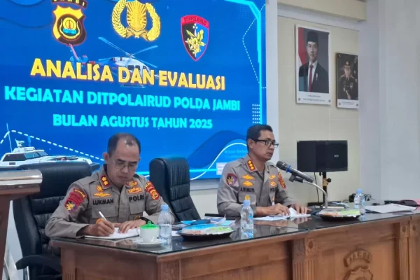 Dirpolairud Polda Jambi Tekankan Polairud Harus Lebih Dekat dengan Masyarakat dalam Rapat Anev Kinerja