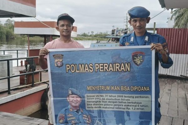 Wujudkan Perairan Aman dan Kondusif, Sat Polairud Polres Sukamara Gelar Patroli Rutin