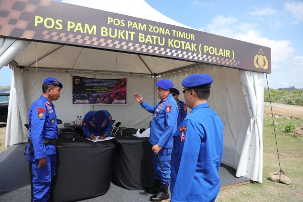 KAKORPOLAIRUD CEK KESIAPAN POS PENGAMANAN EVENT INTERNASIONAL MOTOGP 2025 DI MANDALIKA