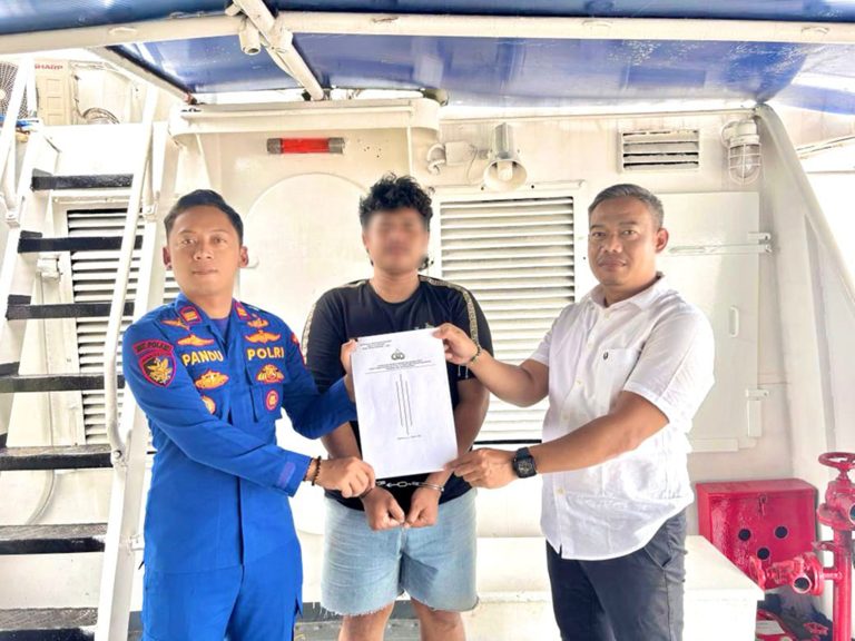 KP. Perkakak-3017 Tangkap Pengedar Narkoba di Pesisir Sungai Ogan
